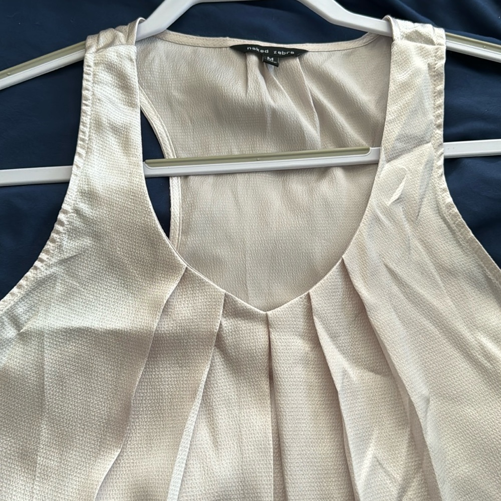 Naked Zebra tank blouse